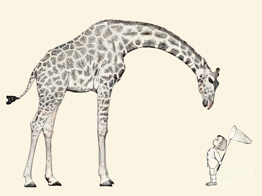 Catching a Giraffe Digital Art by Denise Deiloh