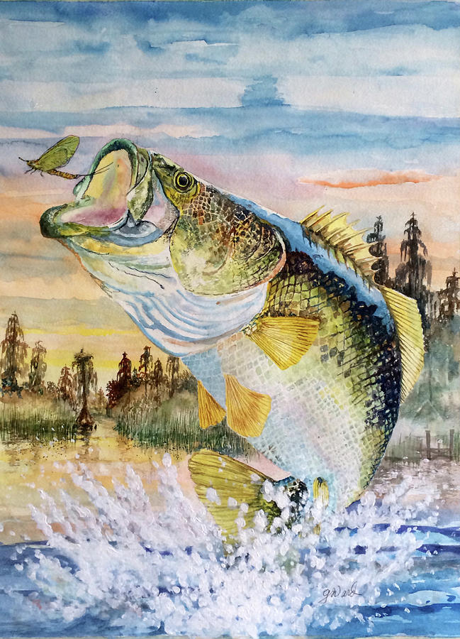 Fish Painting - Catching Flies  by Glen Ward