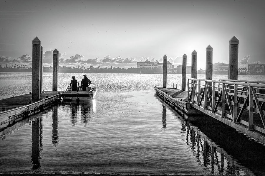 Catching the Morning Light in Black and White Photograph by Debra and Dave Vanderlaan