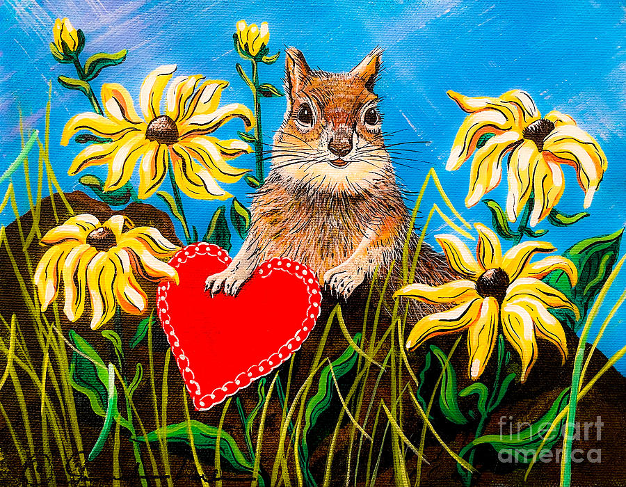 Catching Valentines Painting by Jennifer Lake