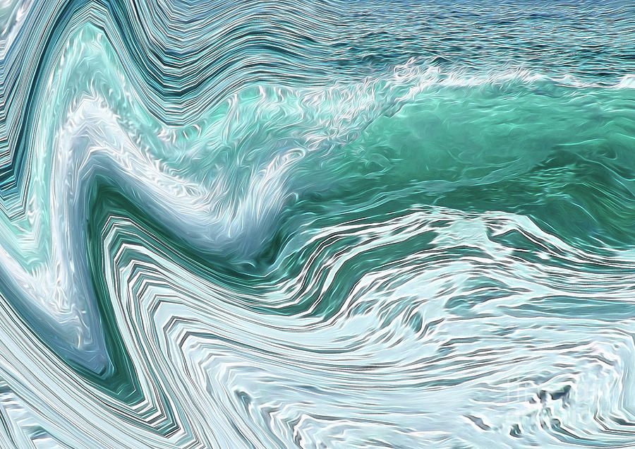 Catching Waves- Wave 10/3 Digital Art by David Hargreaves