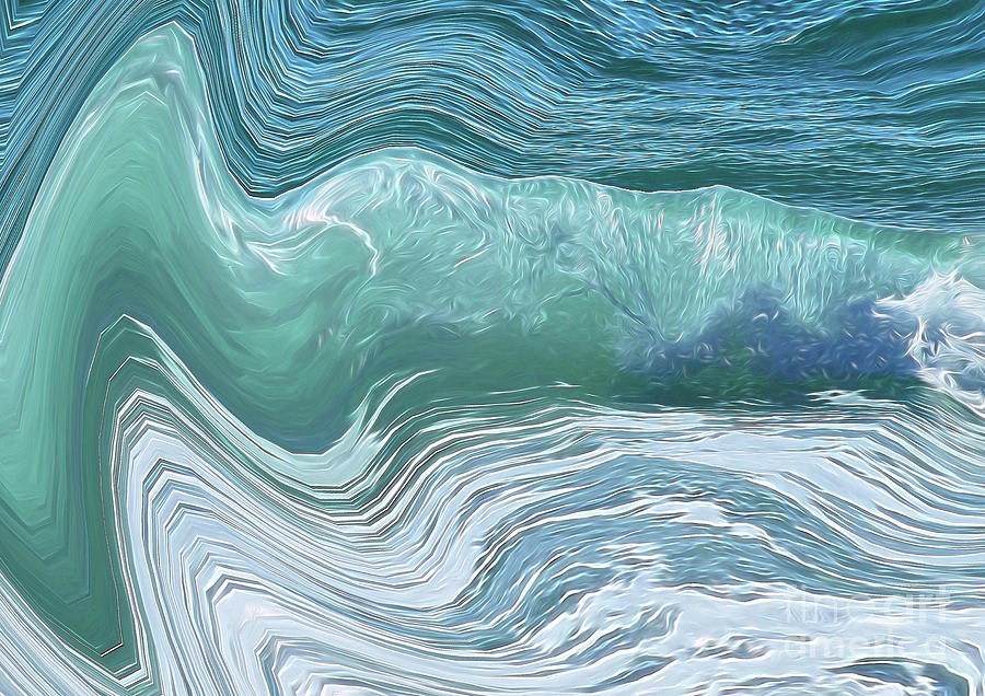 Catching Waves- Wave 7/1 Digital Art by David Hargreaves