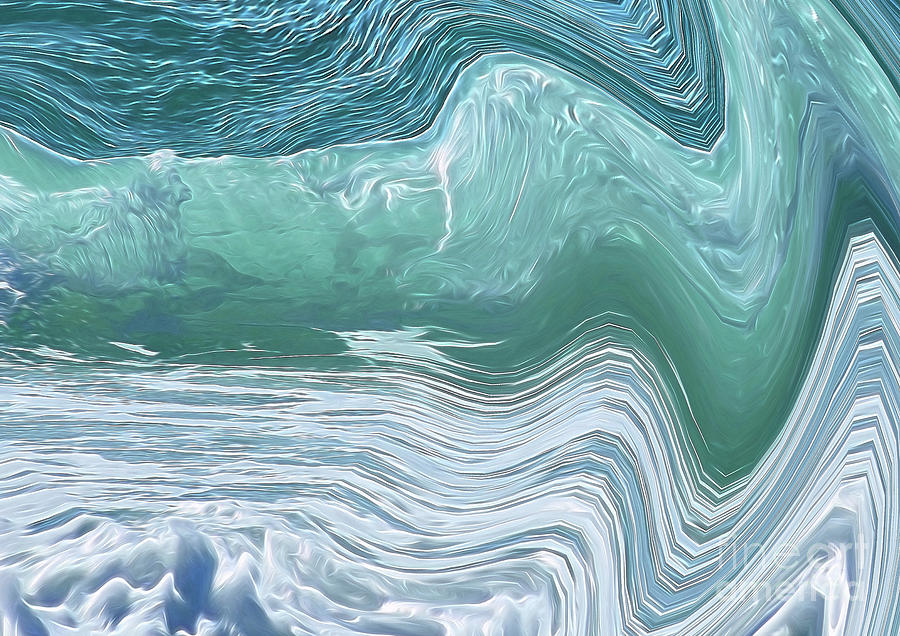 Catching Waves- Wave 7/3 Digital Art by David Hargreaves