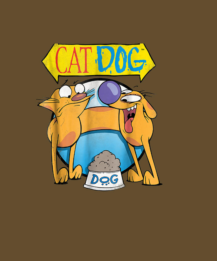 Catdog Classic Title Poster Graphic Drawing by Alicia Cosper