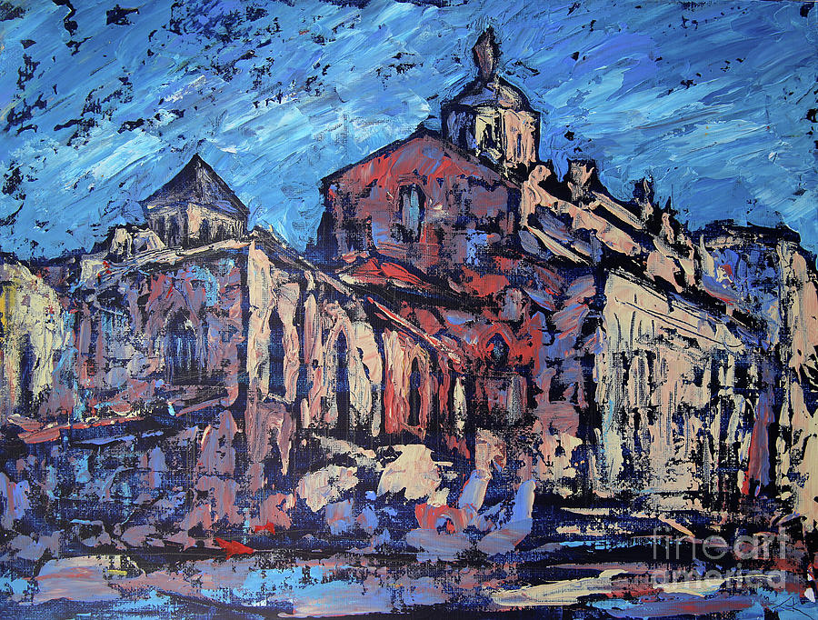 Catedral de Valladolid Painting by Denys Kuvaiev