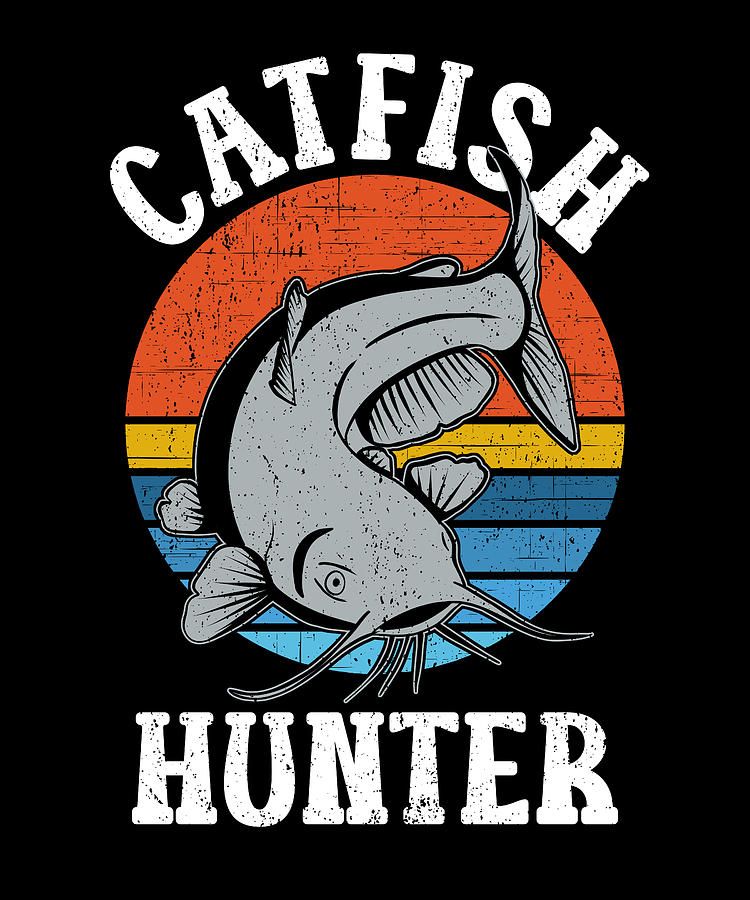 Catfish Hunter Digital Art - Catfish Hunter Retro Vintage by Me