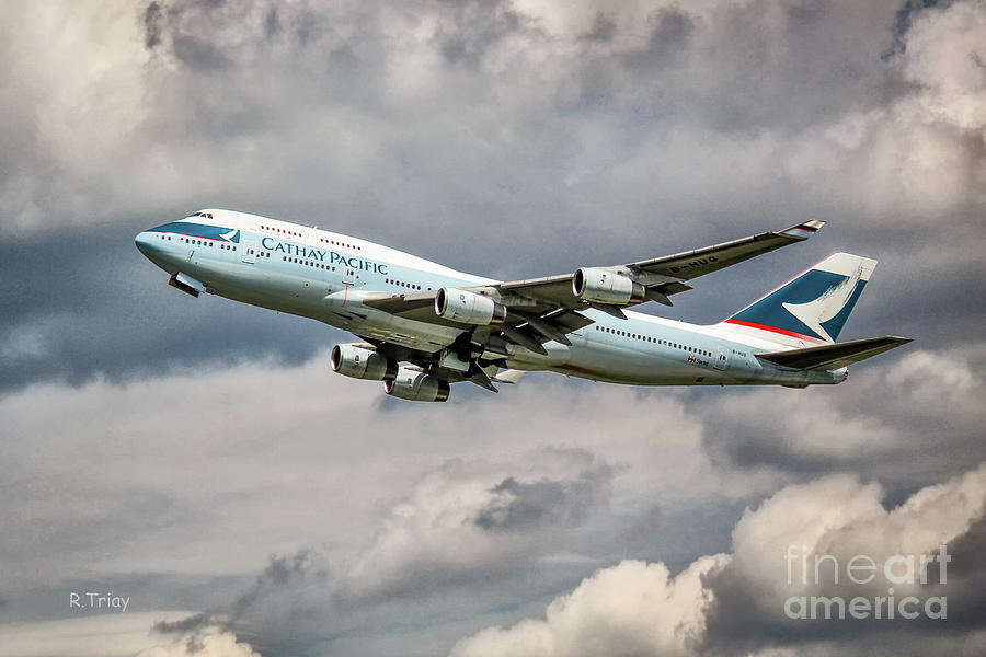 Cathay Pacific Boeing 747-400 Photograph by Rene Triay FineArt Photos
