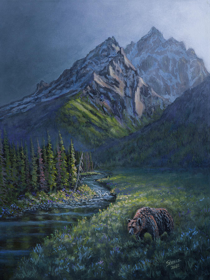 Cathedral Grizzly Painting