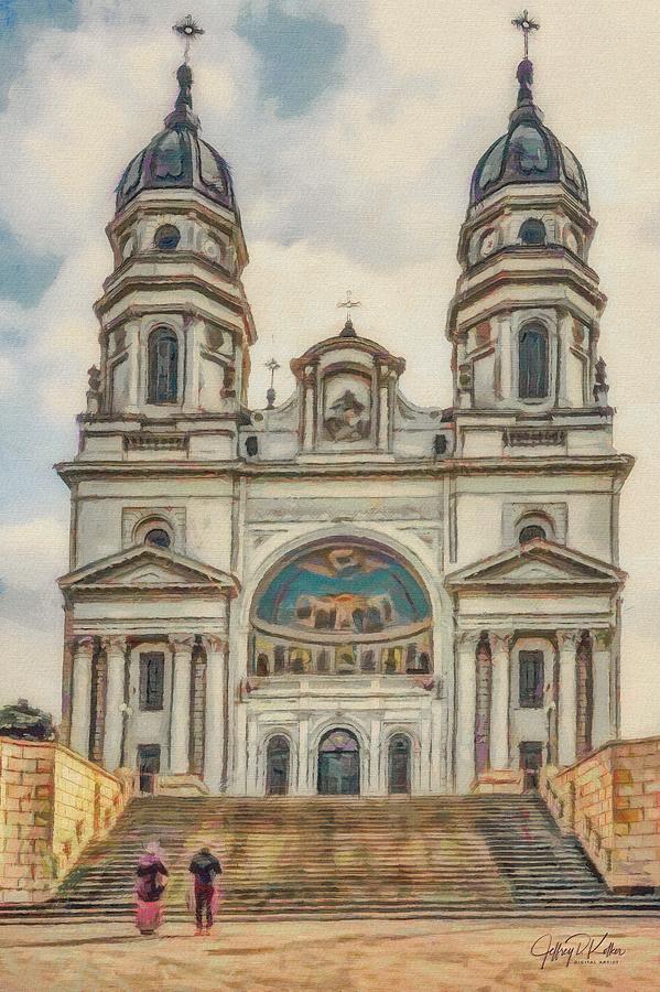 Cathedral In The Clouds Painting