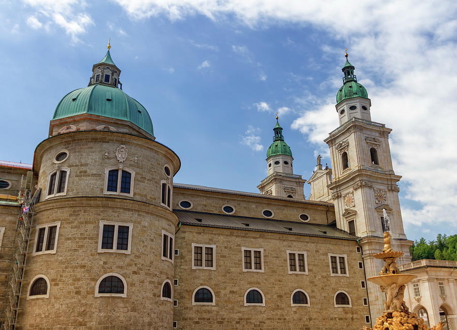Cathedral in the old town of Salzburg, Austria Photograph by Elenarts - Elena Duvernay photo