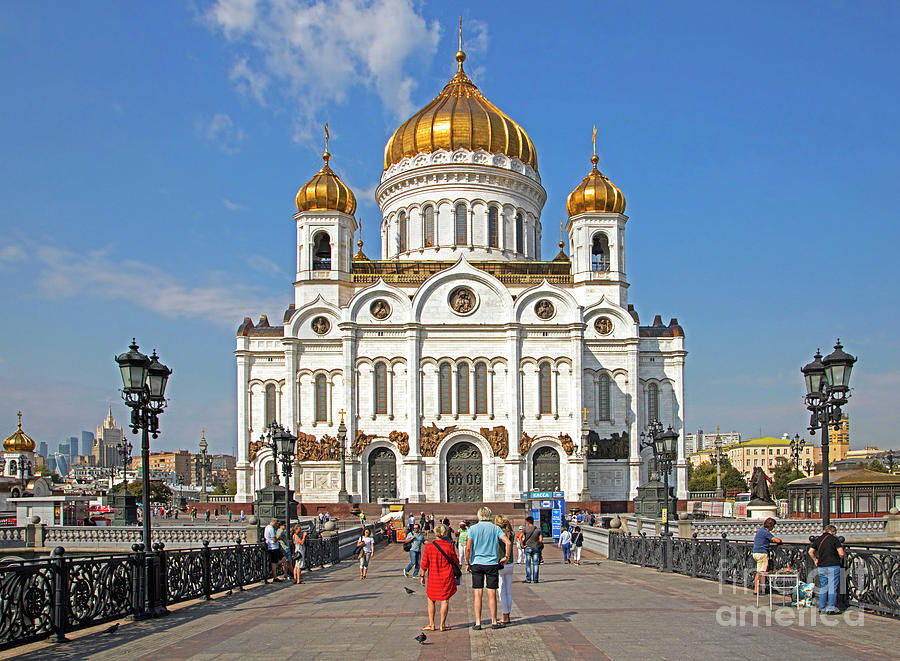 Cathedral of Christ the Saviour, Moscow Photograph by Arterra Picture Library