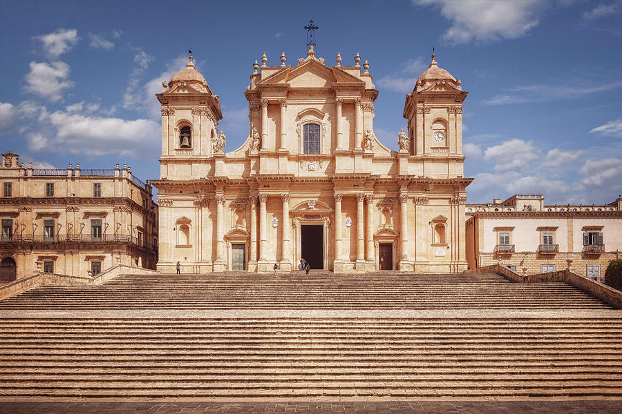 Cathedral Of San Nicolo Noto Sicily Photograph