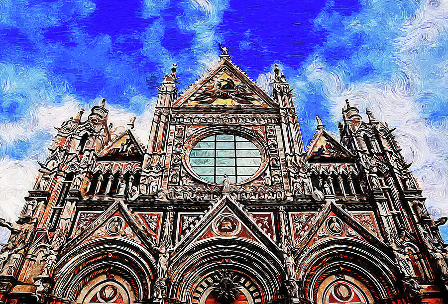 Cathedral of Santa Maria Assunta, Siena - 11 Painting by AM FineArtPrints