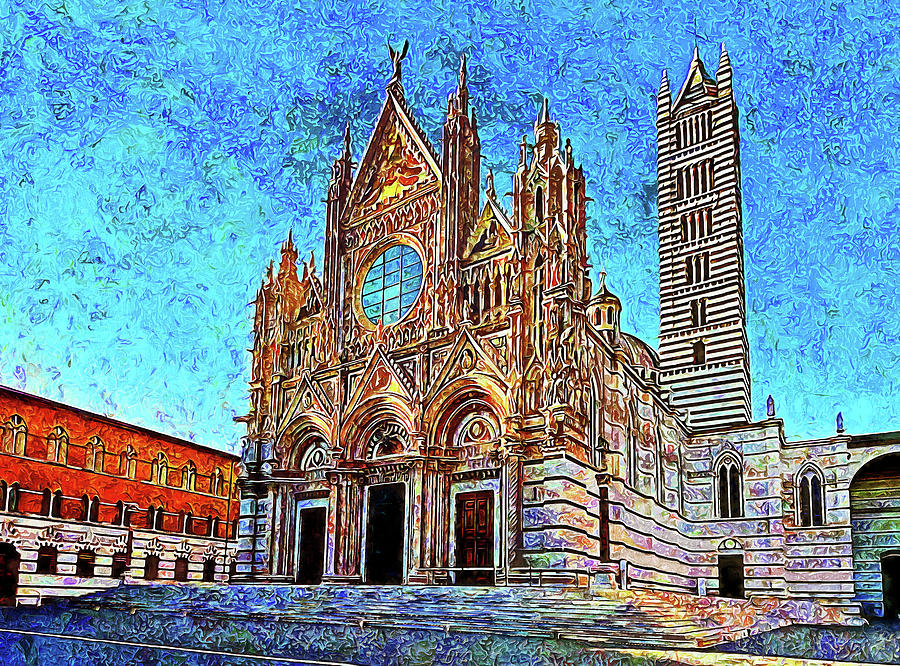 Cathedral of Santa Maria Assunta, Siena - 12 Painting by AM FineArtPrints