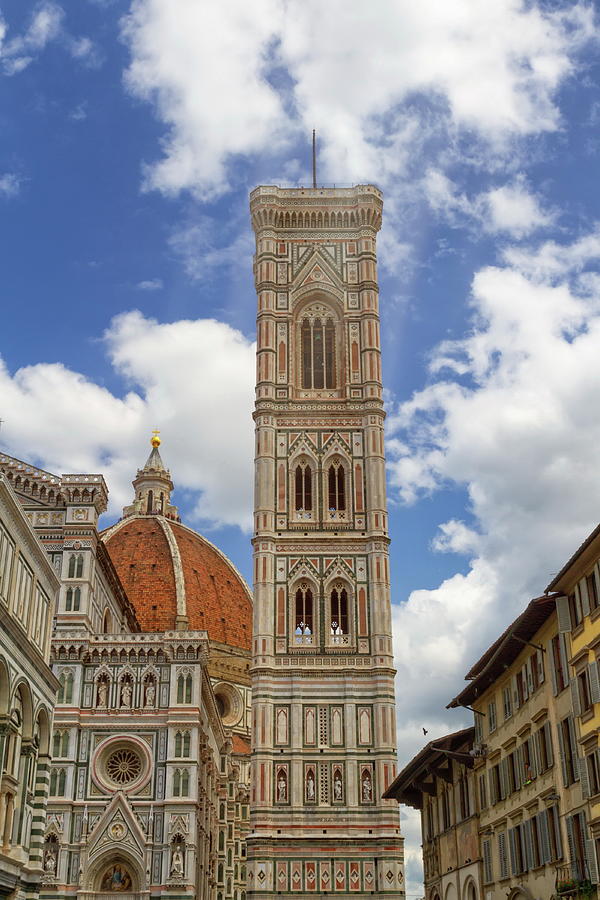 Cathedral of Santa Maria del Fiore and Giottos Bell Tower in Fl Photograph by Elenarts - Elena Duvernay photo