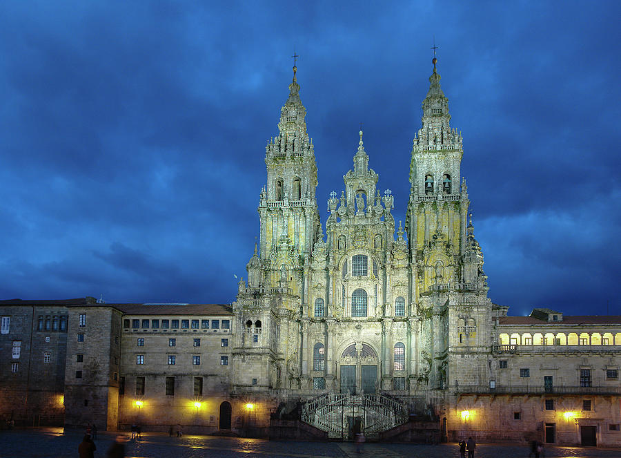 Cathedral of Santiago de Compostela by night Photograph by Fernando ...