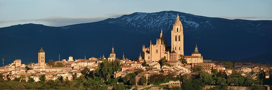 Cathedral of Segovia panorama Photograph by Songquan Deng