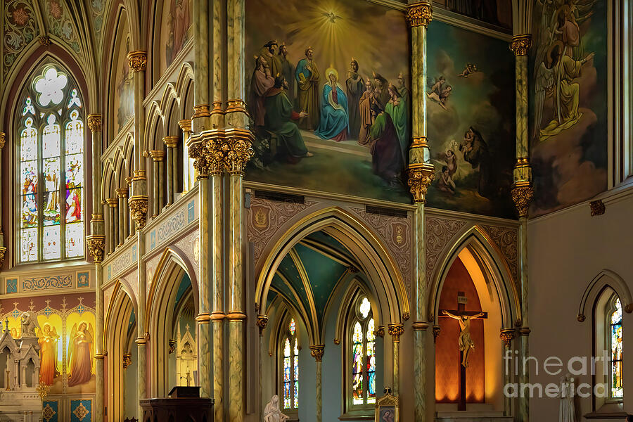 Cathedral of St. John the Baptist at Savannah Photograph by Shelia Hunt