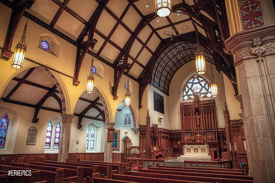 Cathedral of St. Paul Erie, PA Photograph by Michael Nesgoda Fine Art