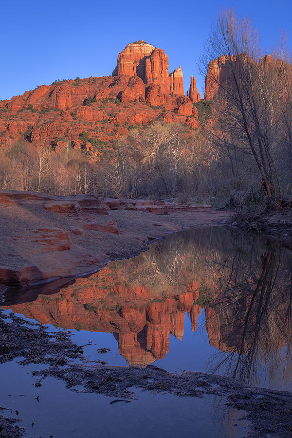 Cathedral Rock Reflection Photograph by Jen Manganello