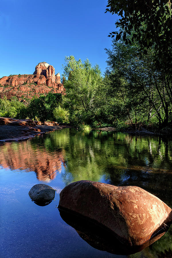 Cathedral Rock Reflection Photograph by Wes and Dotty Weber