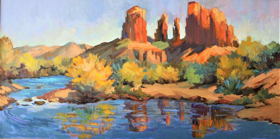 Southwest Desert Painting - Cathedral Rock Sedona by Diane McClary