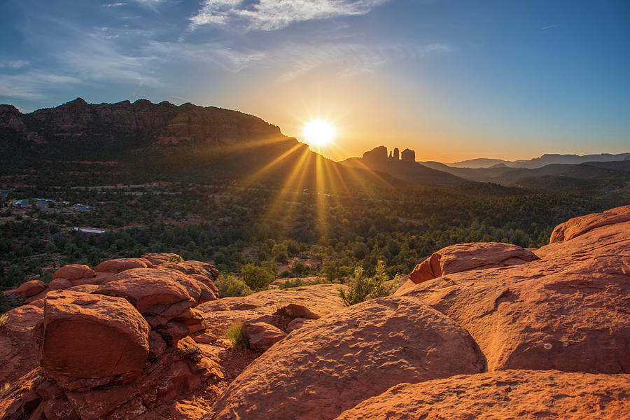 Cathedral Rock Sedona Sunset Photograph by White Mountain Images