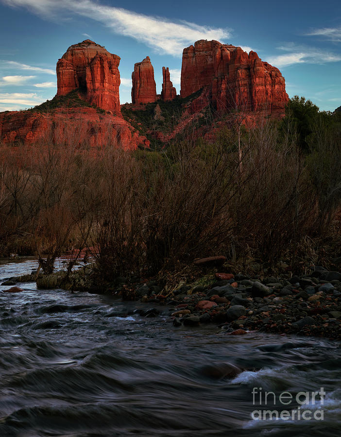 Cathedral Rock Sunset Photograph by Doug Sturgess