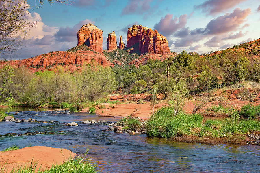 Cathedral Rock Viewed From Red Rock Crossing 2 Photograph by Jim Vallee