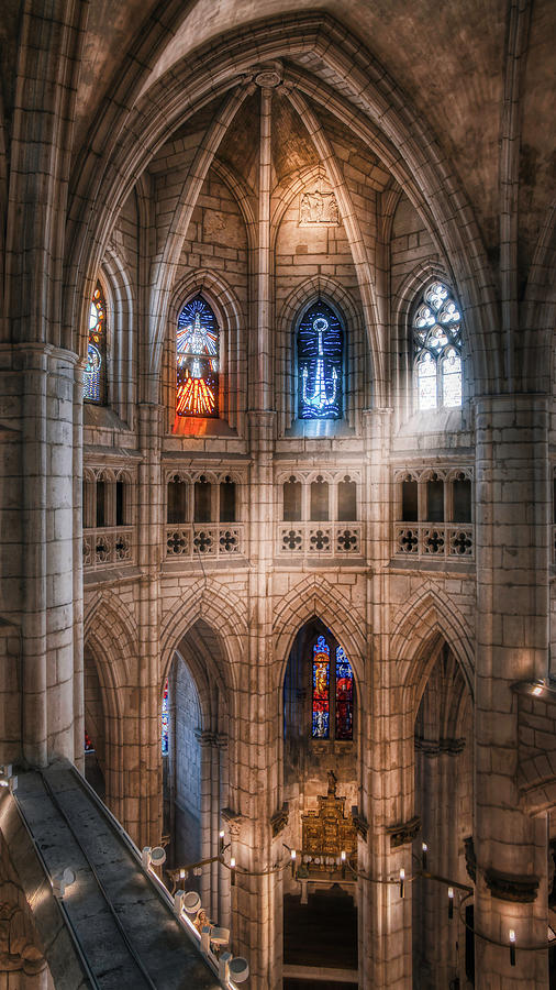 Cathedral stained glass windows Photograph by Micah Offman