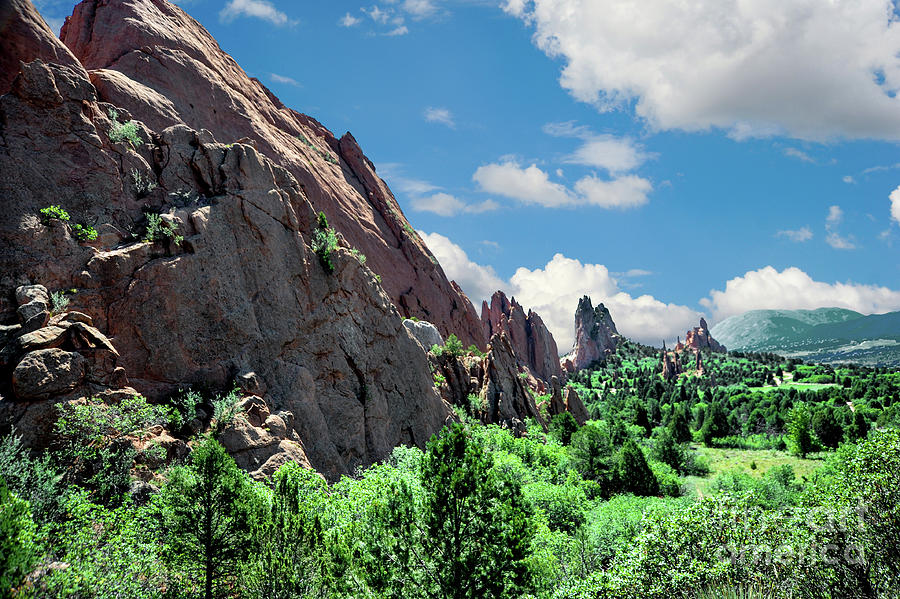 Cathedral Valley inside the Garden of the Gods in Colorado Springs, Colorado.  Photograph by Gunther Allen