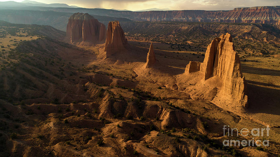 Cathedral Valley Sunset Photograph by Keith Kapple