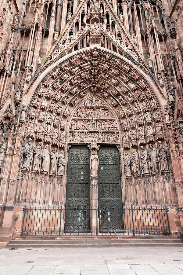 Romanesque Photograph - Cathedrale Notre Dame Strasbourg by Fran Riley