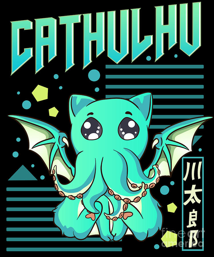 Japanese Cthulhu Anime - Cthulhu Mythos - Sticker | TeePublic
