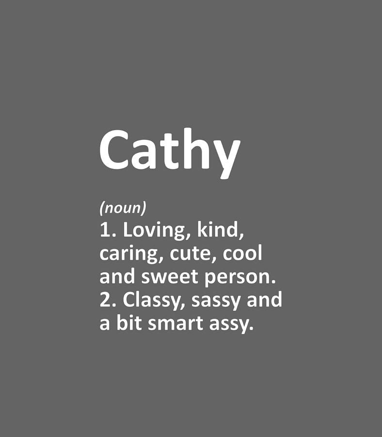 cathy-definition-personalized-name-funny-birthday-gift-idea-digital-art