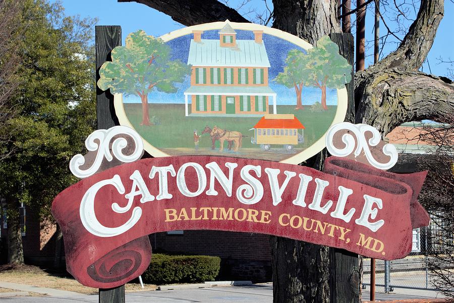 Catonsville Maryland Sign Photograph by Joseph Skompski