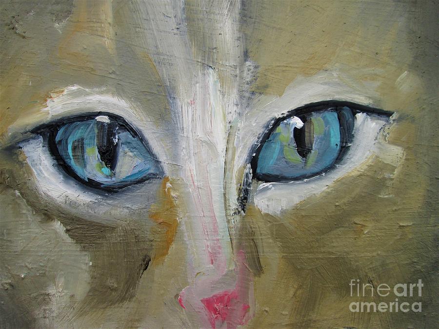 Cats Eyes Painting  Painting by Mary Cahalan Lee - aka PIXI