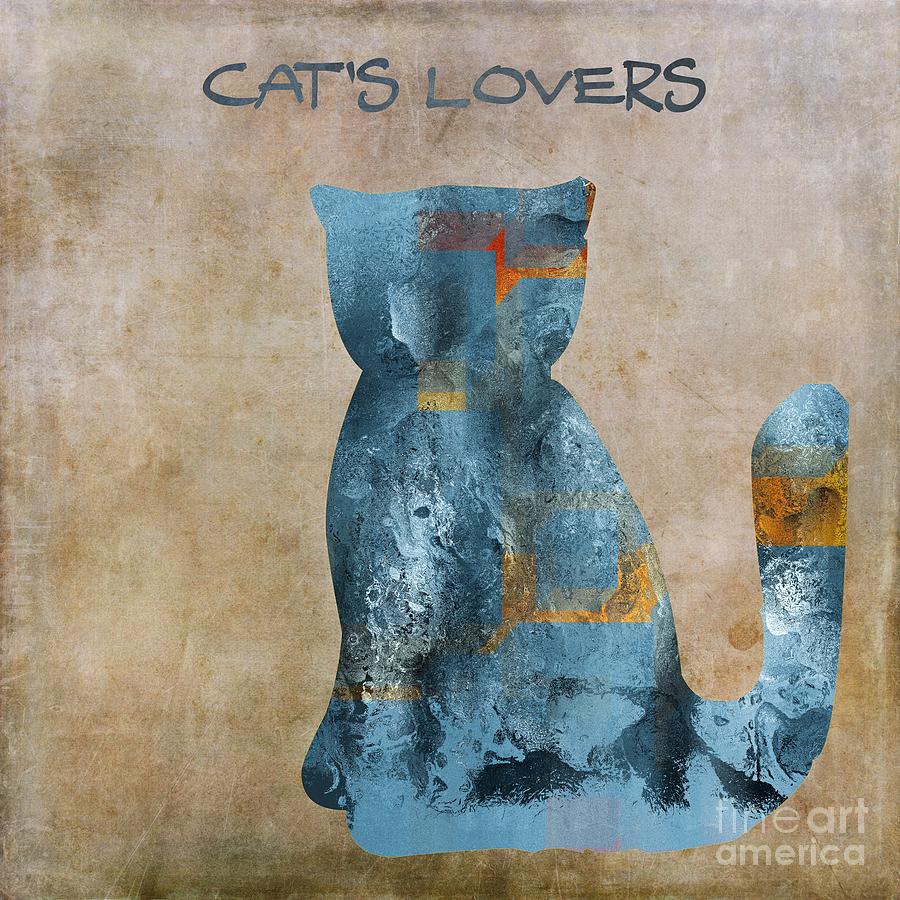 Cats Lovers  - 01c41b Mixed Media by Variance Collections