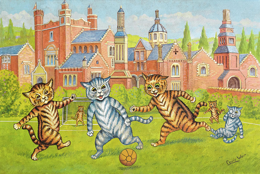 Decorative Cats Painting by Louis Wain - Fine Art America