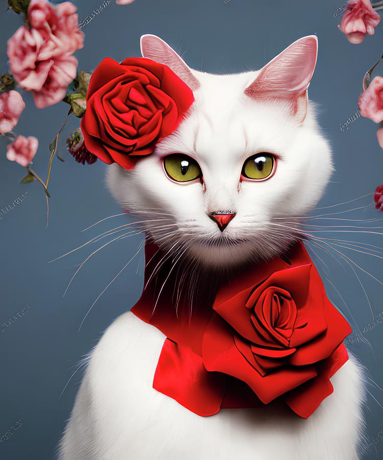 Cats princess Digital Art by Shahbaz Akhtar - Fine Art America