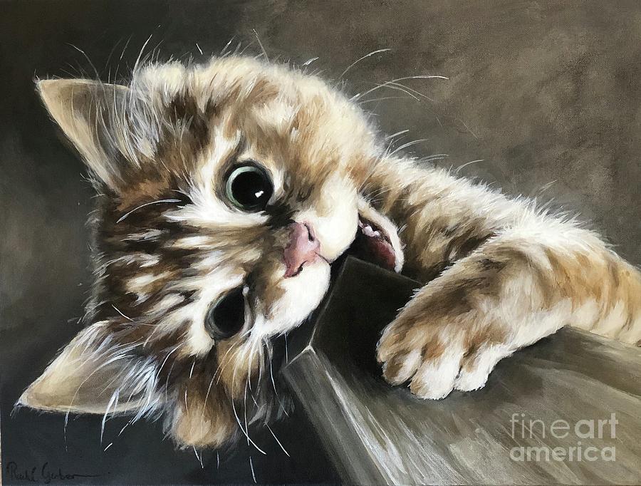 Animal Painting - Cats rule by Rache Gerber