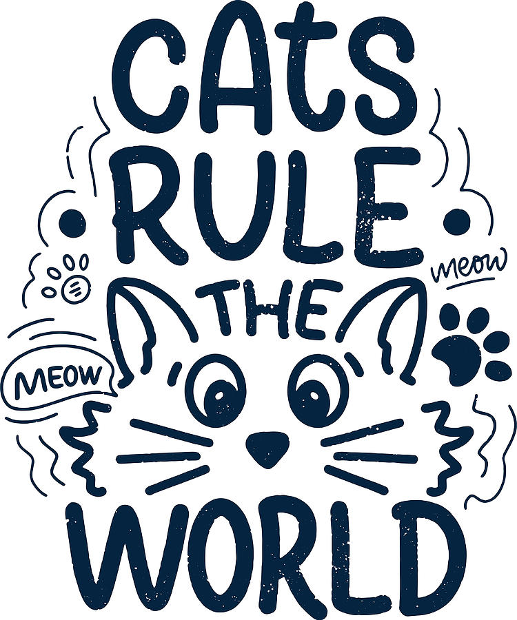 Cats Rule The World Poster trending Painting by Reynolds Wilkinson ...