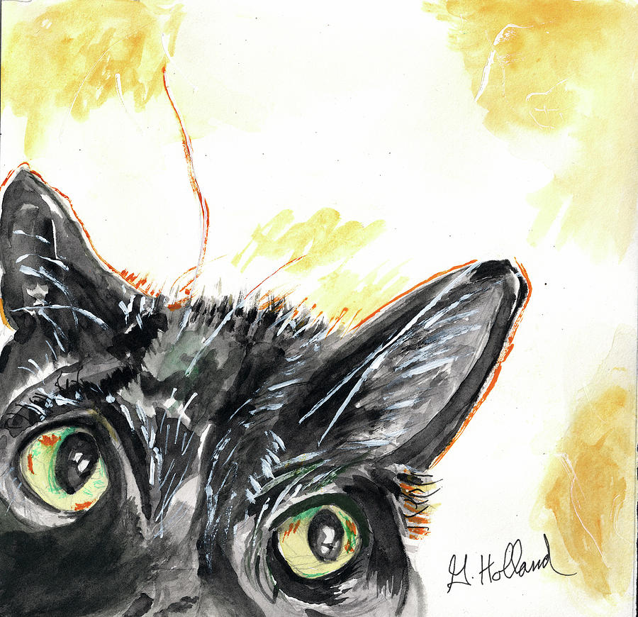 Catseyes Painting by Genevieve Holland