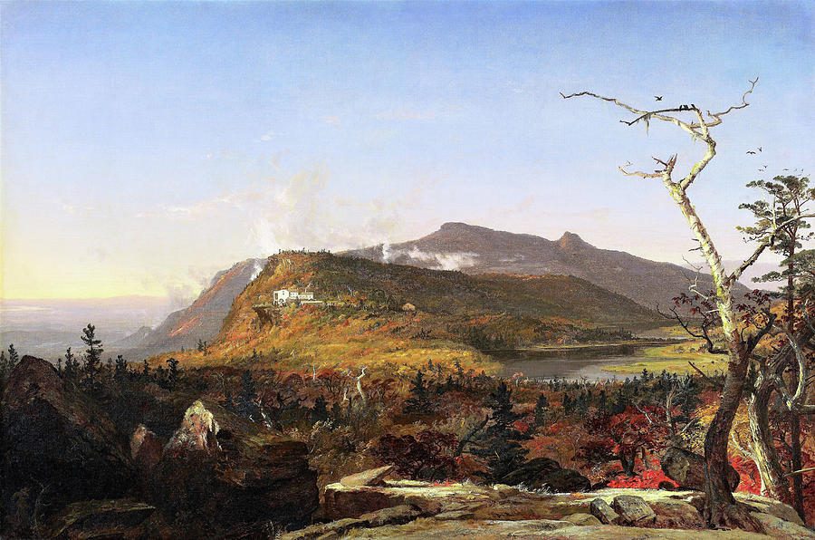 Jasper Francis Cropsey Painting - Catskill Mountain House - Digital Remastered Edition by Jasper Francis Cropsey