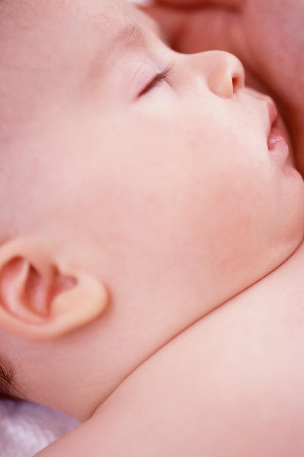 Caucasian Baby Sleeping Photograph by Dick Luria