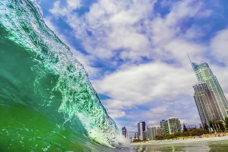 Breaking Wave Photograph - Caught Up In The Curl by Az Jackson