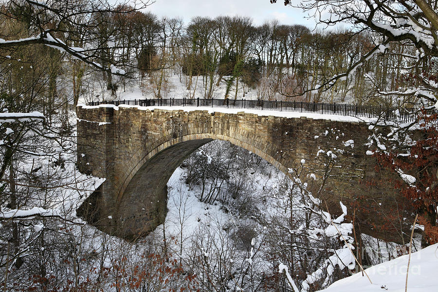 Causey Arch in Winter Photograph by Bryan Attewell