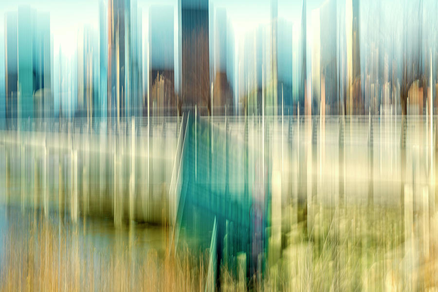 Abstract Photograph - Caution Sign Abstract by Cate Franklyn
