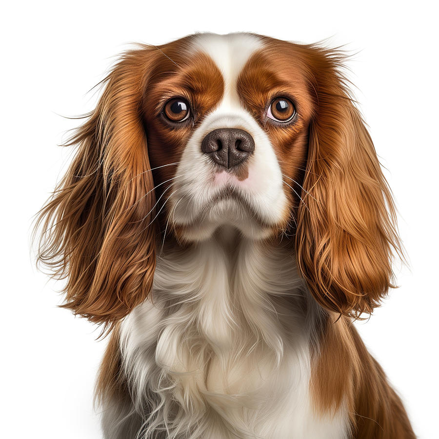 Dog Photograph - Cavalier King Charles Closeup Portrait by Good Focused