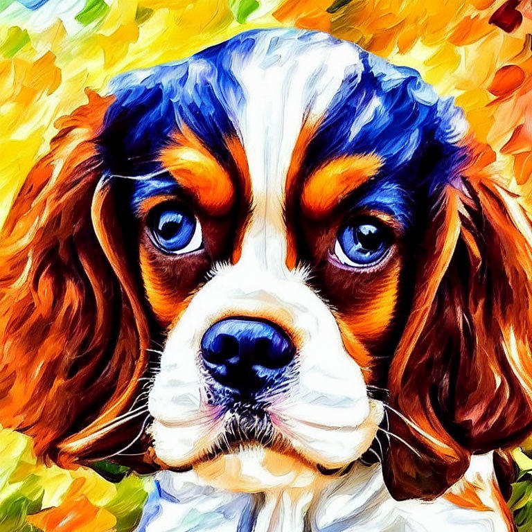 Cavalier King Charles Spaniel Digital Art by Bob Smerecki - Pixels